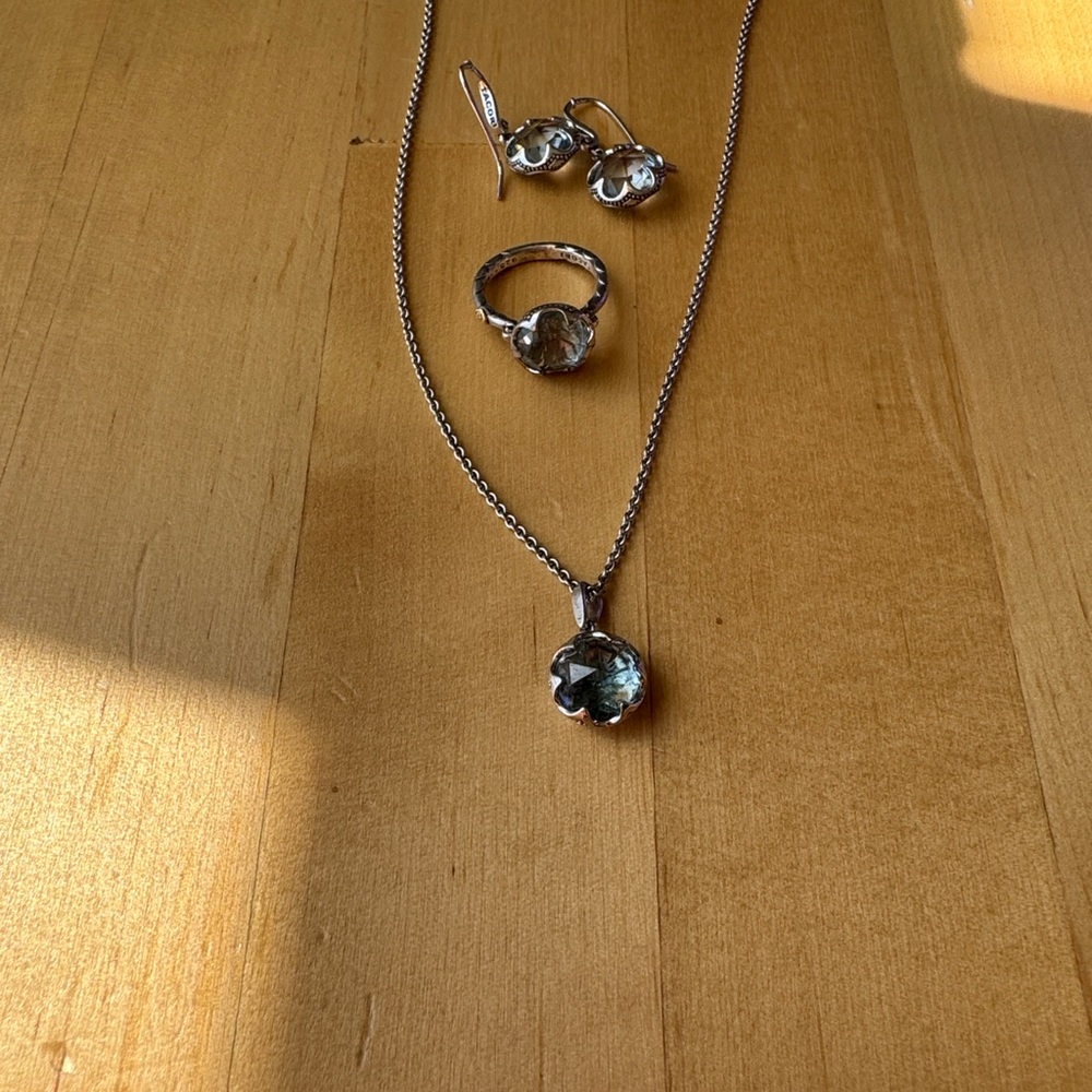 Tacori Fancy Blue Topaz Set